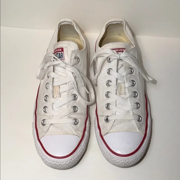 Converse Chuck Taylor All Star Low Top White | Men’s 7 Women’s 9 | Fair Cond - Picture 4 of 10